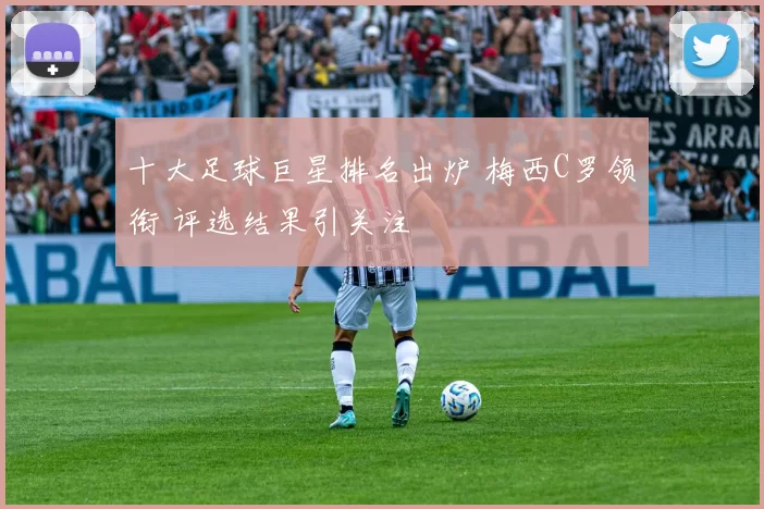 十大足球巨星排名出炉 梅西C罗领衔 评选结果引关注